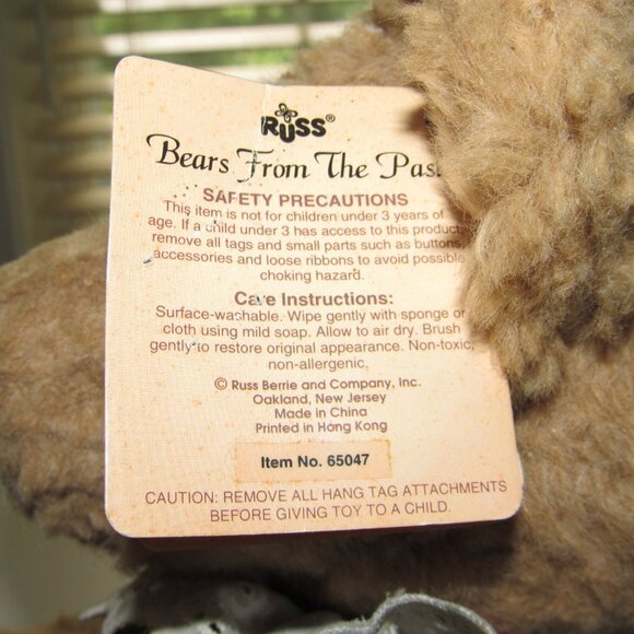 Vintage Russ Bears From The Past Fully Jointed Teddy Bear Chic Cottagecore Decor - Picture 6 of 10